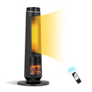 2500W Ptc Electric Space Heater With 3D Realistic Flame And 3 Modes