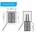 Undersink Pull Out Cleaning Storage with Lift Off Baskets Bottom Mounted
