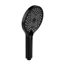 Round Handheld Shower Head 3 Mode Rainfall Sprayer Handheld Head Black