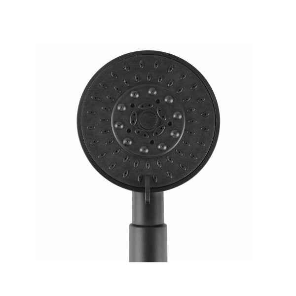 Handheld Shower Head 5 Mode Round Rainfall Handheld Head Black