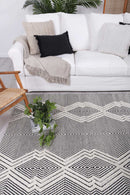 Opal Crest Ivory Tribal Wool Rug