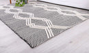 Opal Crest Ivory Tribal Wool Rug