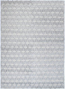 Pearl Crest Grey Tribal Wool Rug
