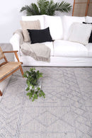 Misty Crest Grey Diamond Tribal Rug