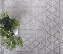 Misty Crest Grey Diamond Tribal Rug