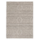 Seabreeze Crest Ash Lattice Tribal Rug