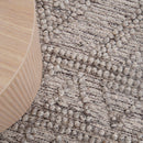 Seabreeze Crest Ash Lattice Tribal Rug