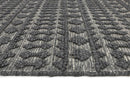 Olive Crest Grey Tribal Wool Rug