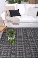 Solstice Lane Grey Tribal Wool Rug
