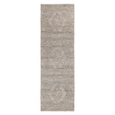 Seabreeze Crest Ash Lattice Tribal Rug