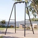 Hammock Stand 135cm x180cm Steel Frame for Hanging Chairs Black