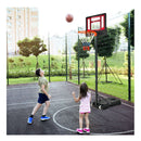 132 To 251Cm Weather Resistance Kids Basketball Hoop With Ball Storage