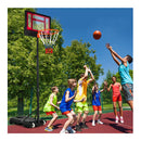 132 To 251Cm Weather Resistance Kids Basketball Hoop With Ball Storage