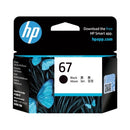 Hp 67 Black Original Ink Cartridge 120 Page Yield