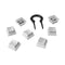 HP Hyperx Pudding Keycaps Full Key Set Pbt White Translucent Keycaps