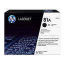 HP 81A Black Laserjet Toner Cartridge Cf281A