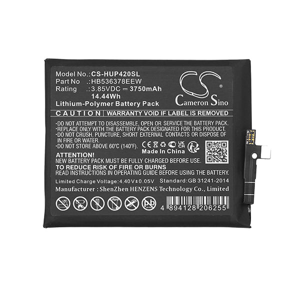 Cameron Sino Cs Hup420Sl 3750Mah Battery For Huawei P40 Pro Phone