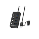 Simplecom Ch345C Superspeed Usb A Usb C To 4Port Usb 3 Hub 5Gbps