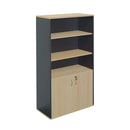 Half Door Freestanding Cabinet 900Mm W X 450Mm D X 1800Mm H Natural