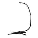 C Shaped Hammock Chair Stand With Cross Base Without Chair