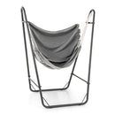 Hammock Chair With Stand And Side Pocket For Living Room Grey