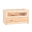 Hamster Cage 60X30X35 Cm Solid Wood Fir