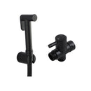 Brass Toilet Bidet Spray Diverter Wash Kit With Pvc Water Hose Black