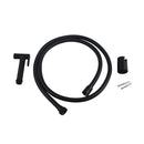Brass Toilet Bidet Spray Diverter Wash Kit With Pvc Water Hose Black