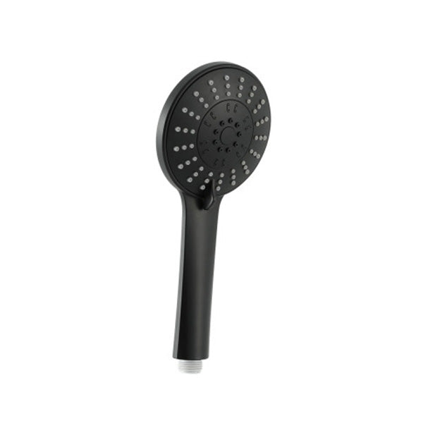 Handheld Shower Head High Pressure 5 Modes Poweful Round Black