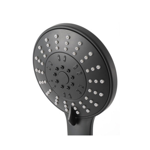 Handheld Shower Head High Pressure 5 Modes Poweful Round Black