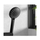 Handheld Shower Head High Pressure 5 Modes Poweful Round Black