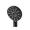 Handheld Shower Head Wall Holder High Pressure Adjustable 3 Modes Black