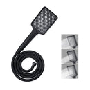 Handheld Shower Head Mode Powerful Square Water Hose