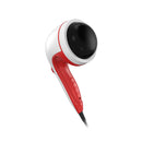 Handheld Vibration Massager Red 4 Interchangeable Heads Adjustable