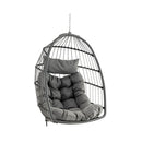 Hanging Egg Chair With Head Pillow And Large Seat Cushion