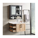 Wall Mounted Hanging Storage Cabinet Cupboard With Doors And 2 Mirrors