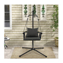 Hanging Swing Chair With Stand And Cozy Seat And Back Cushions