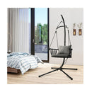 Hanging Swing Chair With Stand And Cozy Seat And Back Cushions