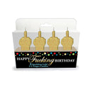 Happy Fucking Birthday Fuck You Candle Set Of 4