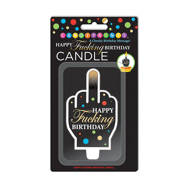 Happy Fucking Birthday Fuck You Finger Novelty Party Candle