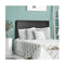 Twin Size Wall mounted Headboard for Bedroom and Guest Room Black PU and sponge and MDF