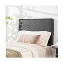 Twin Size Wall mounted Headboard for Bedroom and Guest Room Black PU and sponge and MDF
