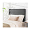 Twin Size Wall mounted Headboard for Bedroom and Guest Room Black PU and sponge and MDF