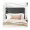 Twin Size Wall mounted Headboard for Bedroom and Guest Room Black PU and sponge and MDF