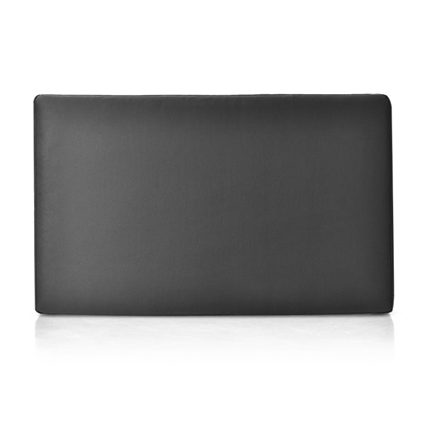 Twin Size Wall mounted Headboard for Bedroom and Guest Room Black PU and sponge and MDF