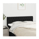 Headboards 2 Pcs Black 80X7X78 Cm Fabric