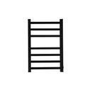 Heated Towel Rail Warmer Rack Wall Mounted Black