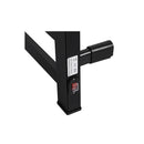Heated Towel Rail Warmer Rack Wall Mounted Black