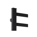 Heated Towel Rail Warmer Rack Wall Mounted Black