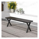 Heavy Duty 2 Person Bench With Slatted Seat And X Legs